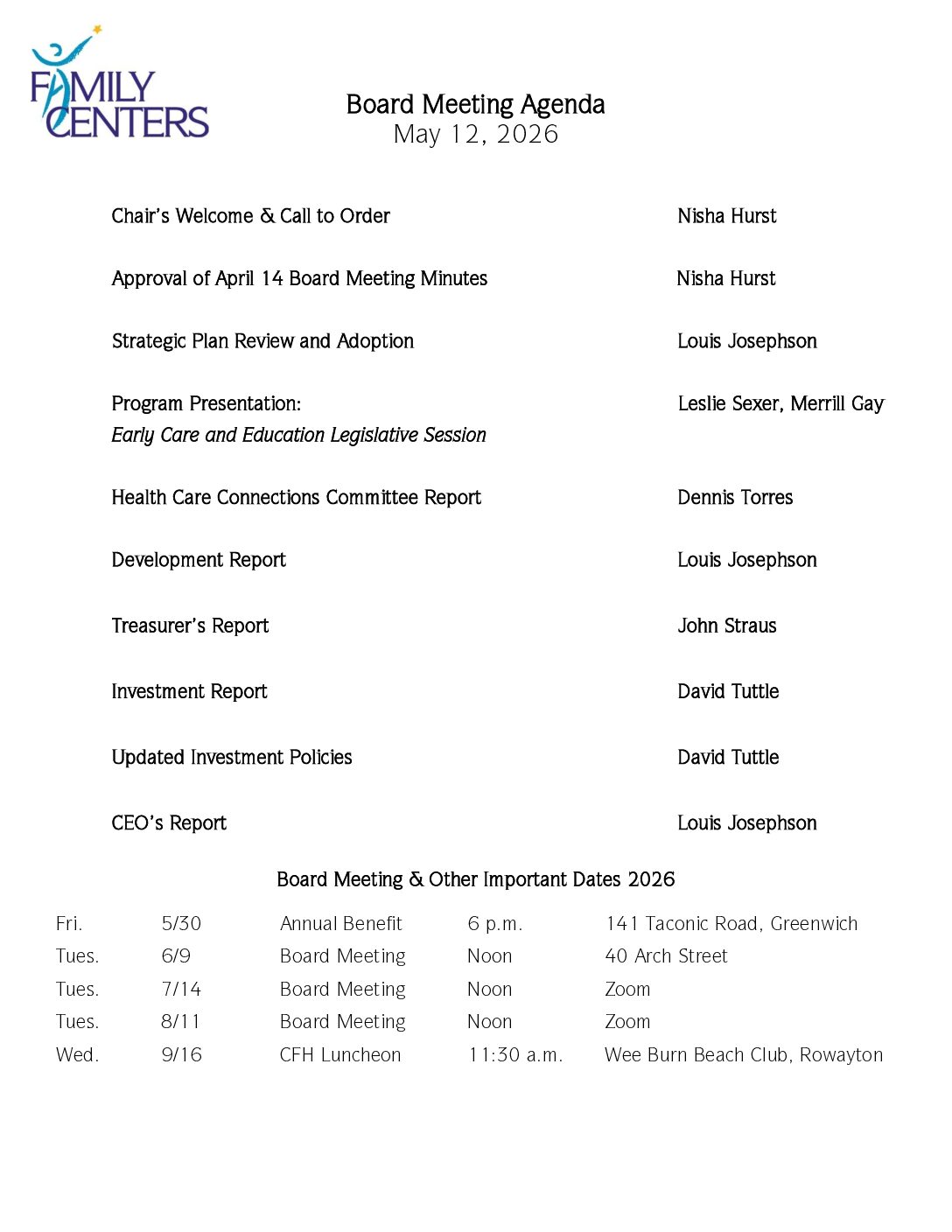 1. Board Meeting Agenda 05 12 2026