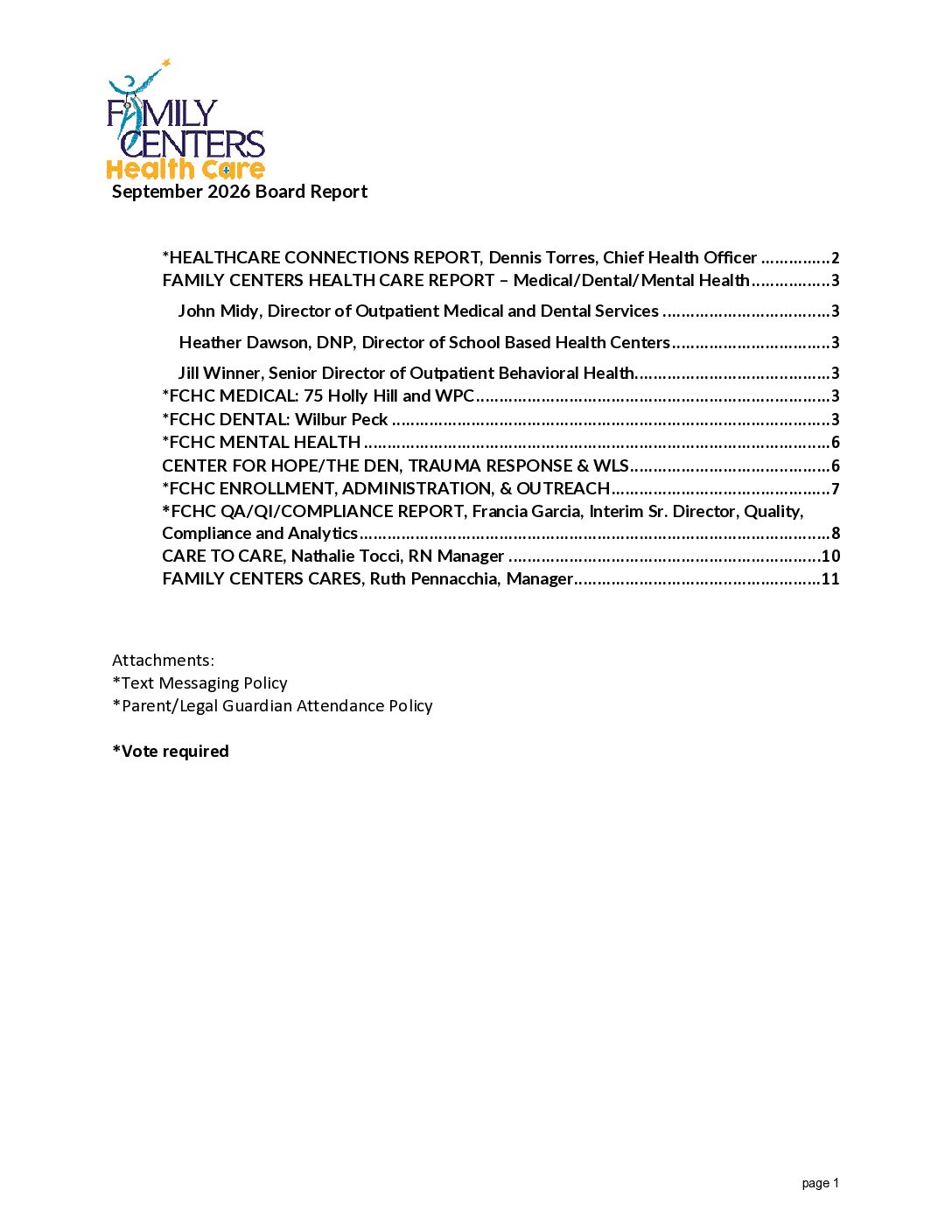 3. HCC Board Report September 2026